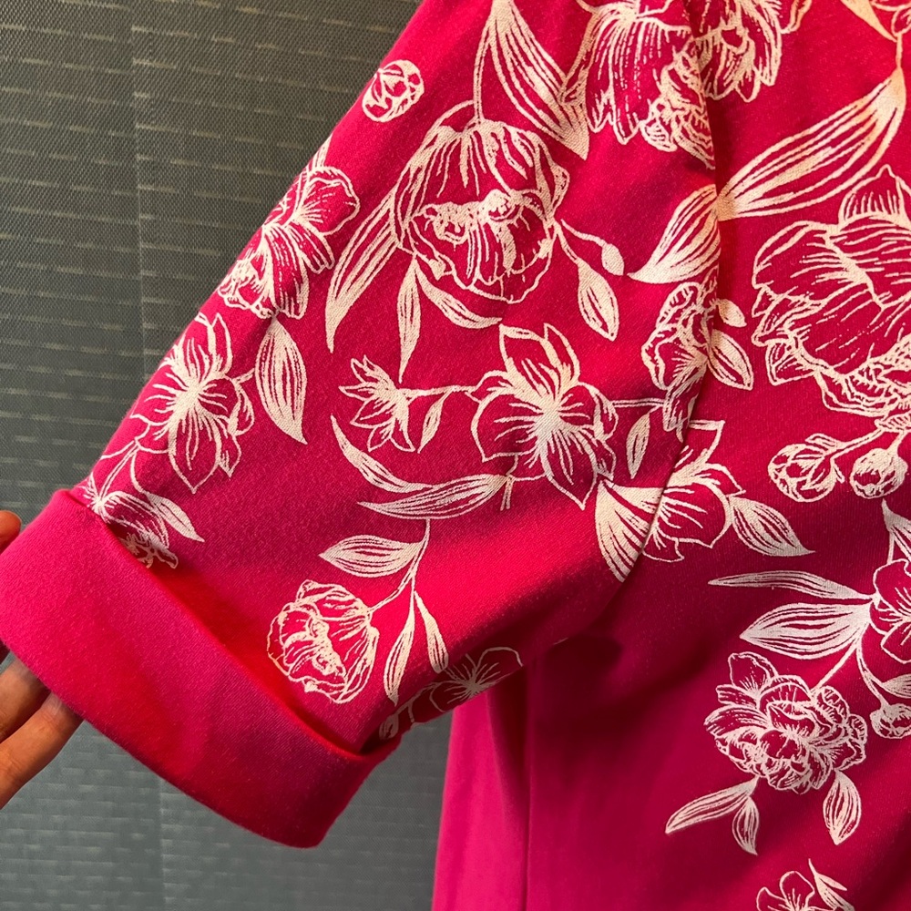 Karen Scott Sport Floral Midi Shirtdress - Picture 5 of 7